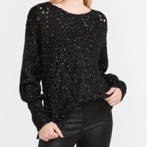 COPY - Express Metallic Open Stitch Tunic Sweater - XS